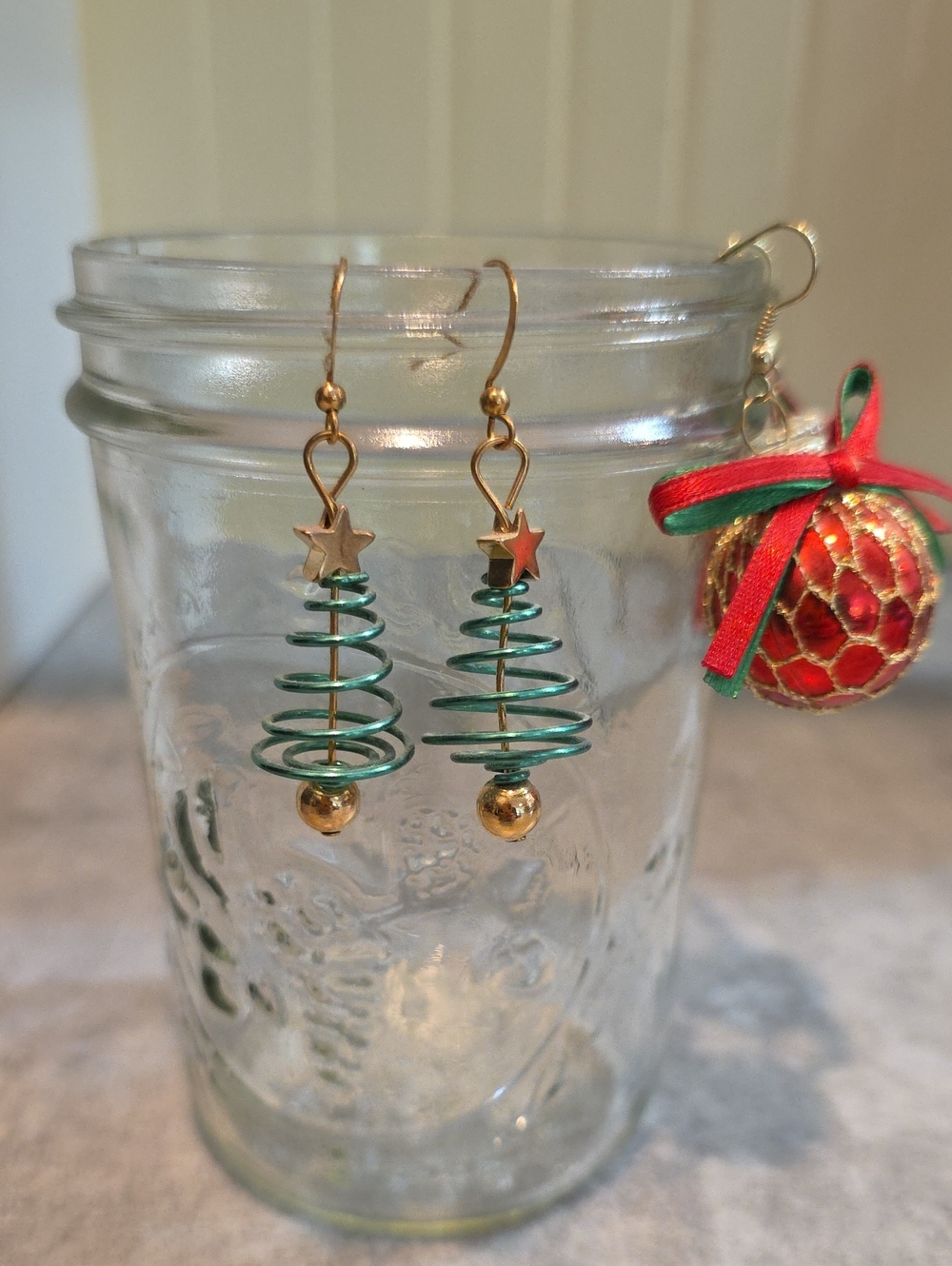 Handmade Christmas Earrings